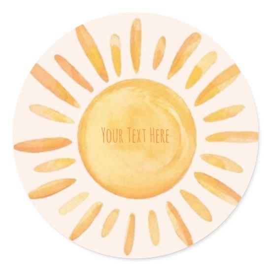 Custom Sun Stickers