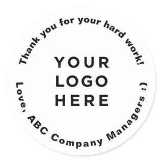 Custom Thank You Employee Appreciation Day Gifts Classic Round Sticker