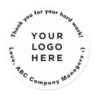 Custom Thank You Employee Appreciation Day Gifts Classic Round Sticker