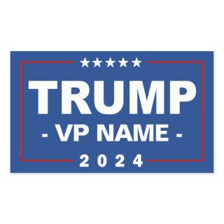 Custom Trump Vice President 2024 Rectangular Sticker