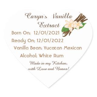 Customizabel Vanilla Extract Labels