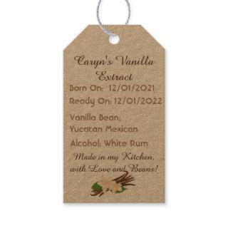 Customizabel Vanilla Extract Labels