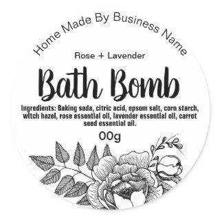 Customizable Bath Bomb Label