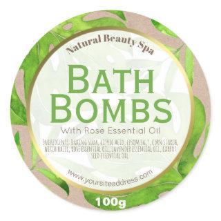 Customizable Bath Bomb Label