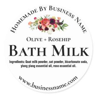 Customizable Bath Milk Label