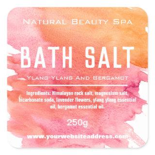 Customizable Bath Salt Label