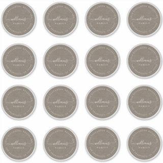 Customizable Calligraphy Kraft 6.9 cm 2.72 inch Sticker