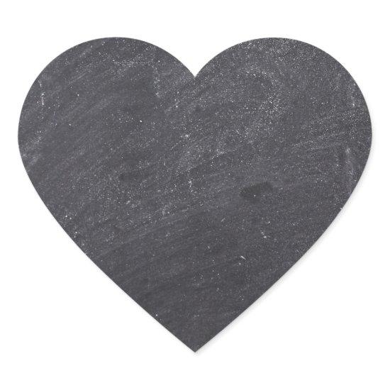Customizable Chalkboard Background Heart Sticker