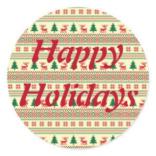 Customizable Christmas Knit Design Sticker