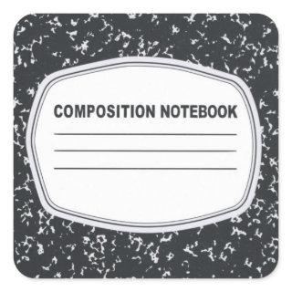 Customizable Composition Notebook Stickers