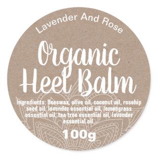 Customizable Cracked Heel Balm Label
