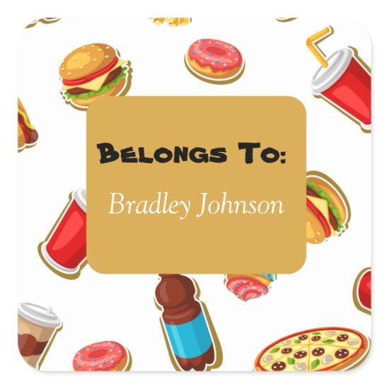 Customizable Food Theme Belongs To Sticker Pack