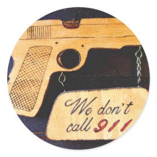 Customizable Gun Humor Stickers