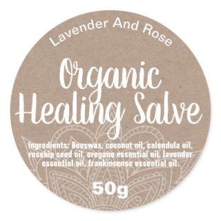 Customizable Healing Balm Label