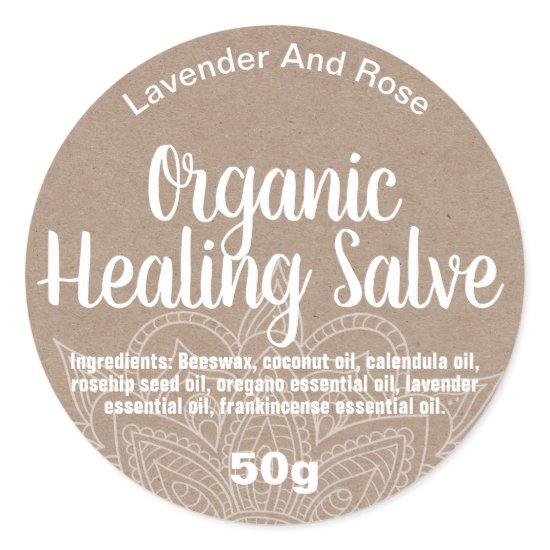 Customizable Healing Balm Label