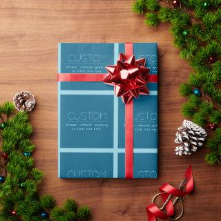 Customizable Modern Text | Ocean & Robin Egg Blue
