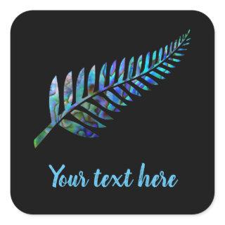 CUSTOMIZABLE NEW ZEALAND KIWI FERN PAUA STICKER