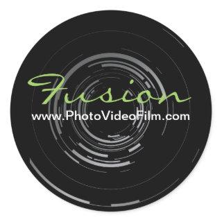 Customizable Photographer Lens Stickers