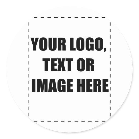 Customizable Products Classic Round Sticker