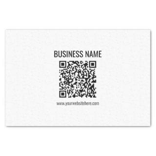 Customizable QR code & Business Name Tissue Paper