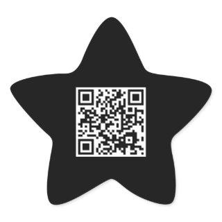customizable QR code star Star Sticker