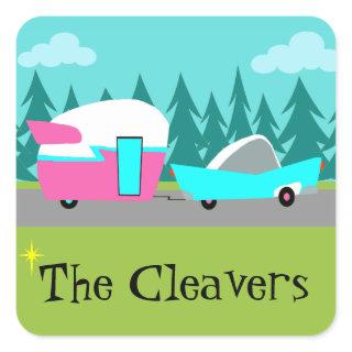 Customizable Retro Camper / Trailer & Car Stickers