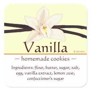 Customizable Square Vanilla Stickers