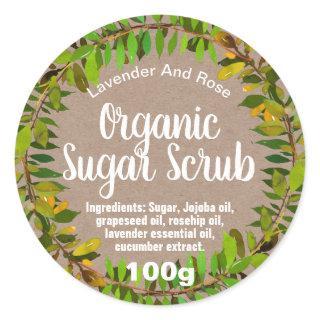 Customizable Sugar Scrub Label