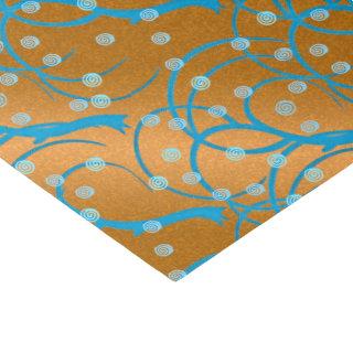 Customize Gold Jasmine Flapper Style Tissue Paper