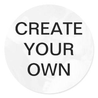 Customize your own classic round sticker