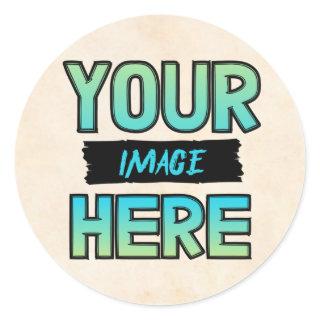 Customize Your Own Classic Round Stickers !