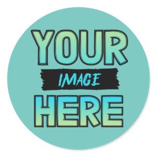 Customize Your Own Classic Round Stickers !