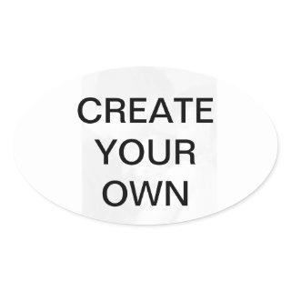 Customize your own oval sticker