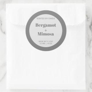 Customizeable Candle Label Pattern Modern