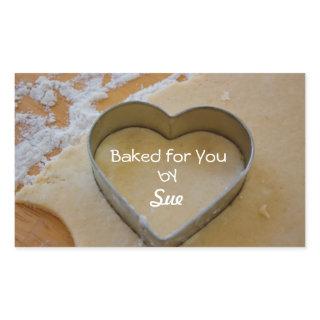 Customized Cookie Cutter Heart Treat Stickers