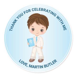 Customized Sticker for Boy First Holy Communion