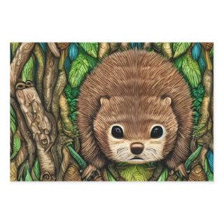Cute Adorable Little Baby Beaver  Sheets