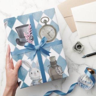 Cute Alice in Wonderland Slate Blue