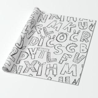 cute alphabet letters pattern