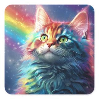 Cute and Colorful Cat Kitten Sticker