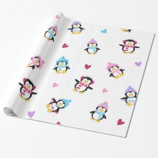 Cute and Colorful Playful Penguins