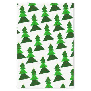 Cute and Homey Minimalist Christmas Tree Pattern Tissue Paper