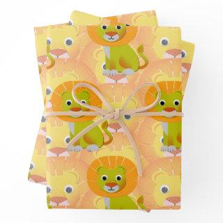 Cute Baby Lion All Over Vintage Print Pattern  Sheets