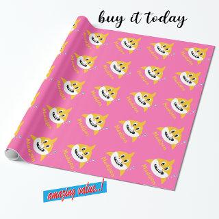 Cute Baby Shark Pink Yellow GReat Value Gift