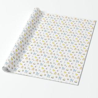 Cute baby shower pattern