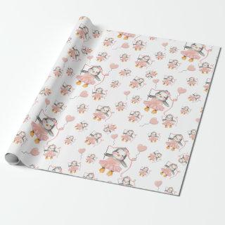 Cute Ballerina Penguin Pink