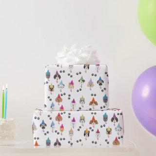 Cute Birthday Party Dogs Pattern