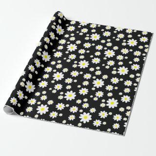 Cute Black Daisy Pattern