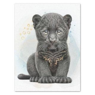 Cute Black Panther Tissue Paper