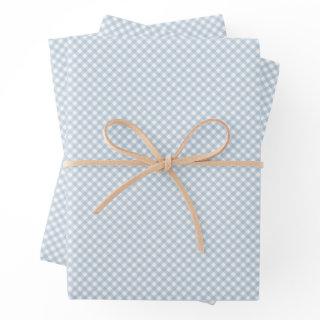 Cute blue gingham simple classic baby  sheets